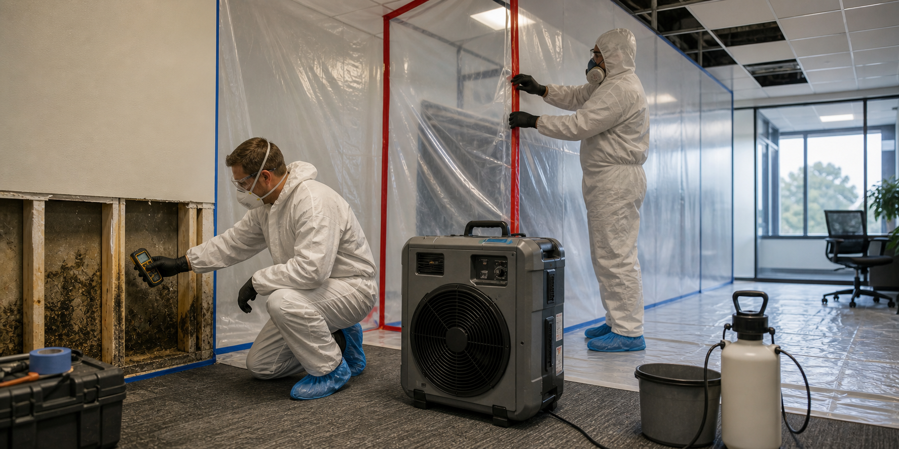 Restoration & Make Safe completing mould remediation and containment